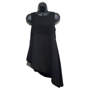 2/$30 Love J Women's Black Asymmetric Shirt/Mini Dress Size Medium